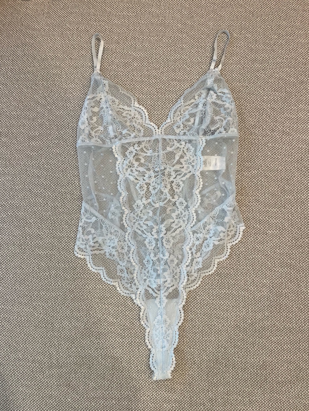 NWOT In Bloom by Jonquil Baby Blue Lingerie Bodysuit